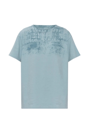Maison Margiela logo-print T-shirt - Blue