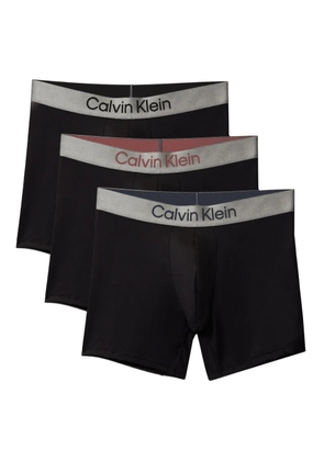 Calvin Klein logo-waistband boxers (set of three) - Black