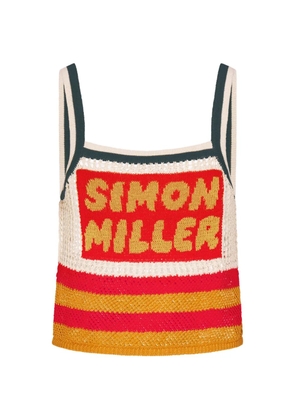 Simon Miller Dibby crochet cropped tank top - Red