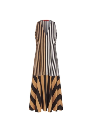 Simon Miller Celeste striped midi dress - Black
