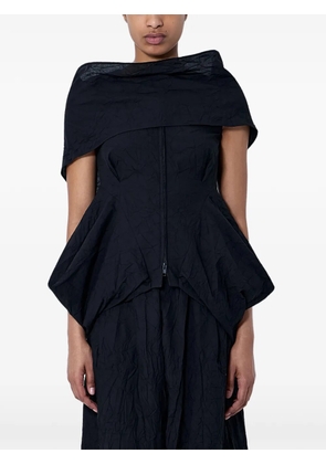 Limi Feu draped zip-fastening blouse - Black