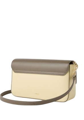 Furla small two-tone cross body bag - Neutrals