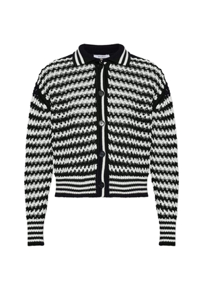 Max Mara cordonnet crochet-knit cardigan - Black