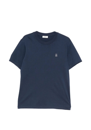 SANDRO logo-patch T-shirt - Blue