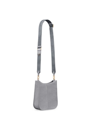 MAISON de SABRÉ saddle grained leather messenger bag - Grey
