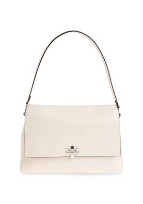 Tory Burch Charlie quilted leather shoulder bag - Neutrals