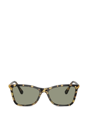 Swarovski strass-embellished rectangle-frame sunglasses - Brown