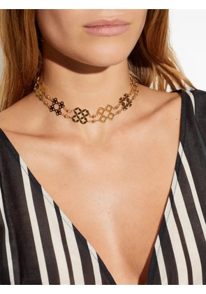 Tory Burch cut-out pendant choker necklace - Gold