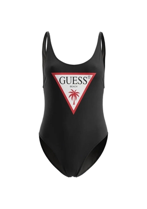 GUESS USA logo-print swimsuit - Black