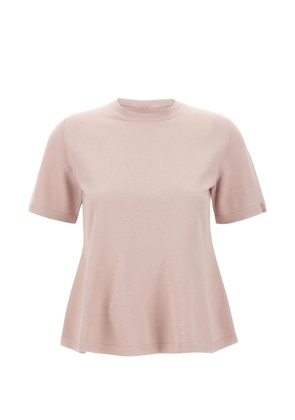 Herno crew-neck short-sleeve T-shirt - Pink