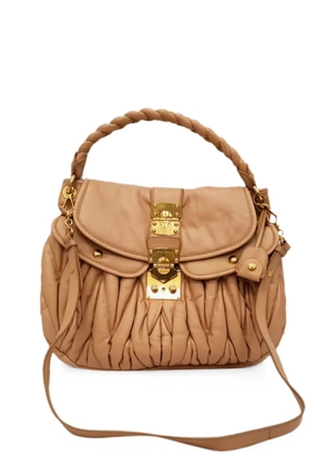Miu Miu Pre-Owned 2025 Matelassé Coffer bag - Brown