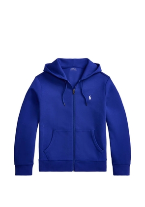 Polo Ralph Lauren logo-embroidered zip-up hoodie - Blue