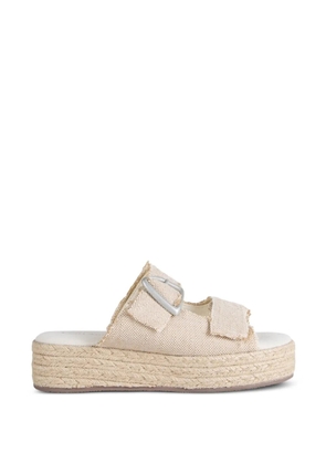 EMU AUSTRALIA Ayers frayed buckle-fastening sandals - Neutrals