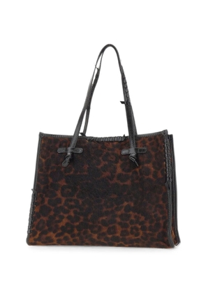MARCELLA CLUB Marcella animal-print tote bag - Brown