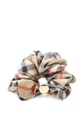 Burberry Pre-Owned 2020s Check scrunchie - Neutrals