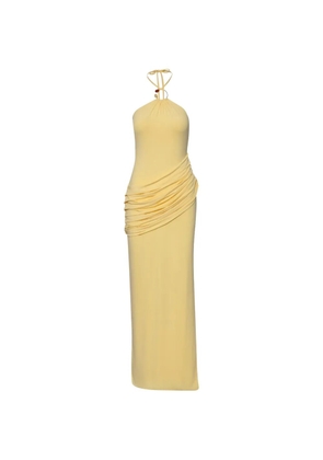 Baobab Clelia resin-embellished draped maxi dress - Yellow
