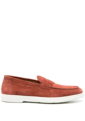 Doucal's suede penny loafers - Brown