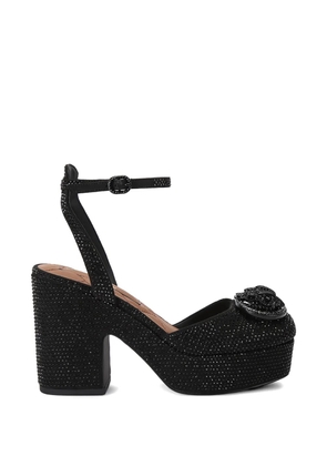 Kurt Geiger London Chelsea crystal-embellished platform sandals - Black
