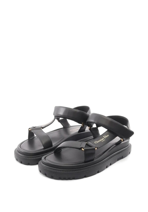 Christian Dior Pre-Owned 2020s D-Wave leather sandals - Black