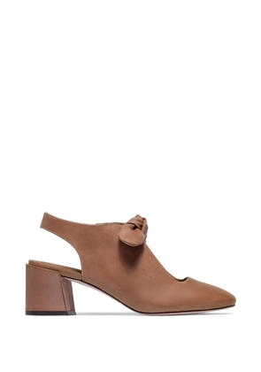 Bernardo Angelina bow-detail slingback pumps - Brown