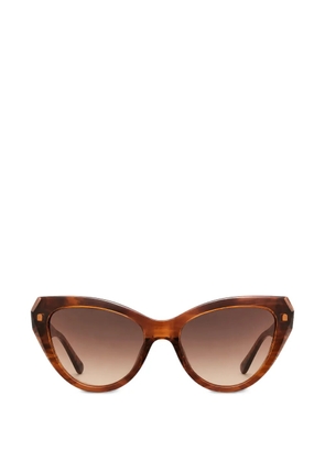 Furla cat-eye-frame sunglasses - Brown