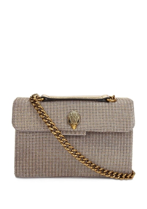 Kurt Geiger London Mini Kensington houndstooth tote bag - Neutrals