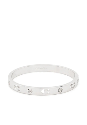 Coach hinged crystal bracelet - Silver