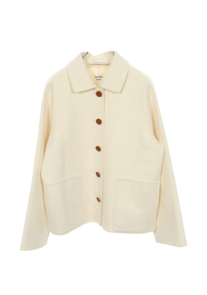 Hermès Pre-Owned 2010s Serie button cashmere coat - Neutrals