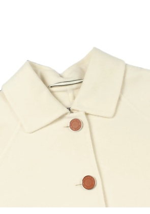 Hermès Pre-Owned 2010s Serie button cashmere coat - Neutrals