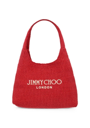 Jimmy Choo logo-embroidered tote bag