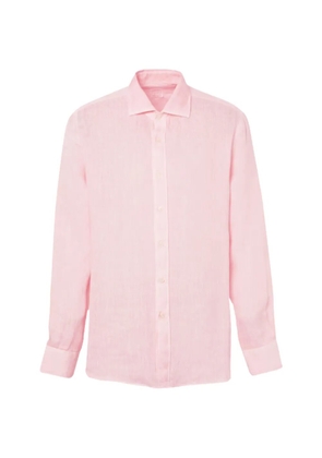 120% Lino long-sleeve linen shirt - Pink