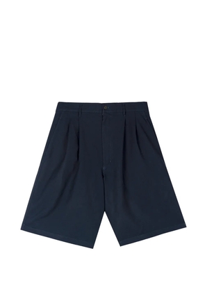 Comme Des Garçons Shirt pleated-detail shorts - Blue