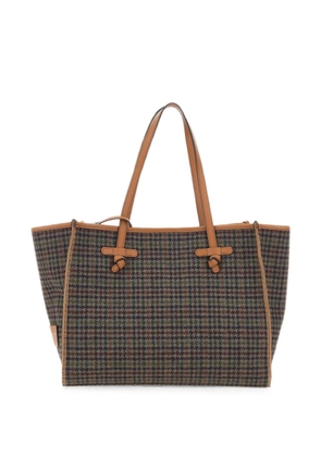 MARCELLA CLUB Marcella houndstooth tote bag - Green
