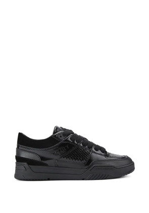 Kurt Geiger London Hatton snake-embossed sneakers - Black