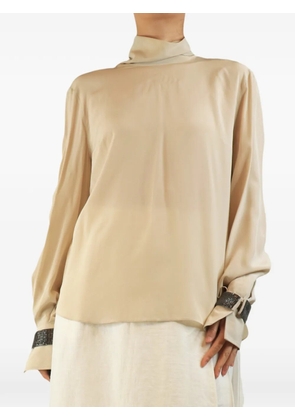 Brunello Cucinelli Vintage silk blouse - Neutrals