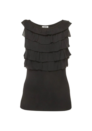 Moschino Cheap & Chic ruffled sleeveless top - Black