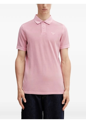 Barbour logo-embroidered polo shirt - Pink