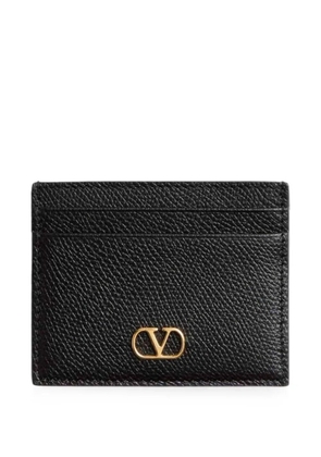 Valentino Garavani VLogo grain leather cardholder - Black