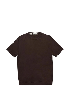 SELECTED Torino T-shirt - Brown