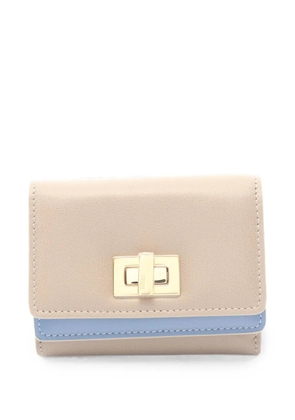Fendi Pre-Owned Way turn-lock trifold wallet - Neutrals