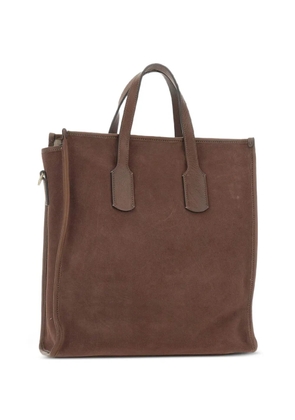 GIANNI CHIARINI Berlino suede tote bag - Brown