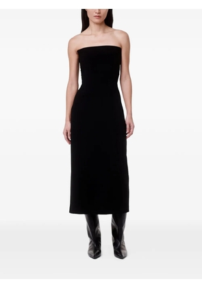 Another Tomorrow Doppio strapless midi dress - Black