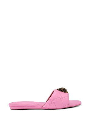 Kurt Geiger London quilted eagle head sandals - Pink