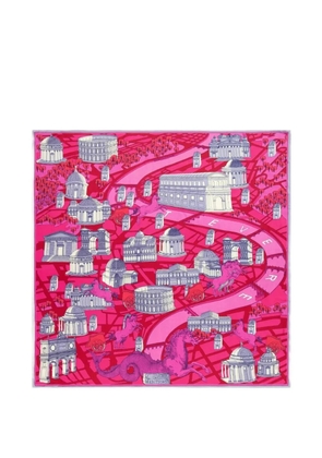 Inoui Editions Inoui architecture-print scarf - Pink