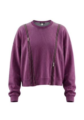 R13 zip-detail sweatshirt - Purple