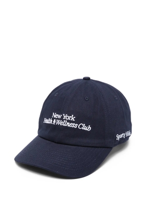 Sporty & Rich logo-embroidered baseball cap - Blue