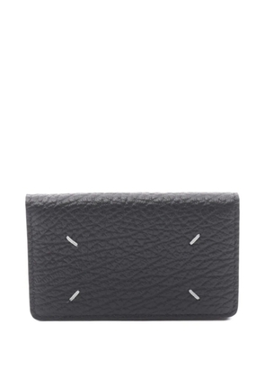 Maison Martin Margiela Pre-Owned 2020s Four-stitch logo card holder - Black