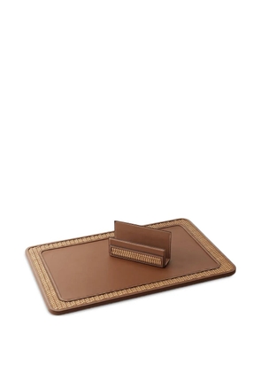 Ralph Lauren Home Bailey desk mat - Brown