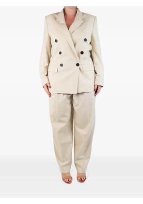 MARANT ÉTOILE peaked-lapel double-breasted suit - Neutrals