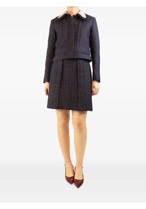 Carven Vintage jacquard skirt set - Blue